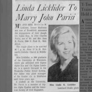 Linda Licklider -John Parisi